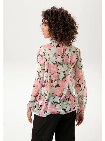 Aniston Bluse in Rosa/ Grün
