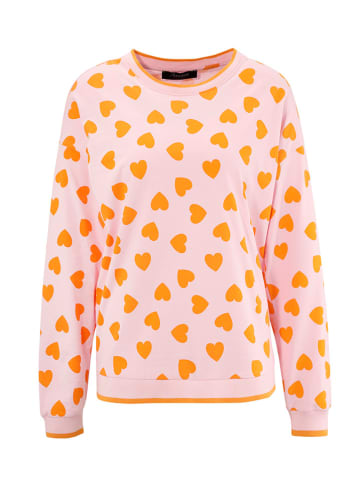 Aniston Sweatshirt in Rosa/ Orange