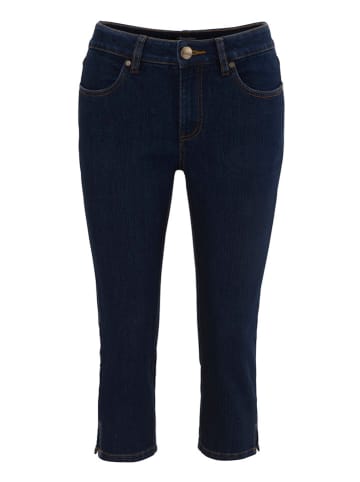 Aniston Capri-spijkerbroek - skinny fit - donkerblauw