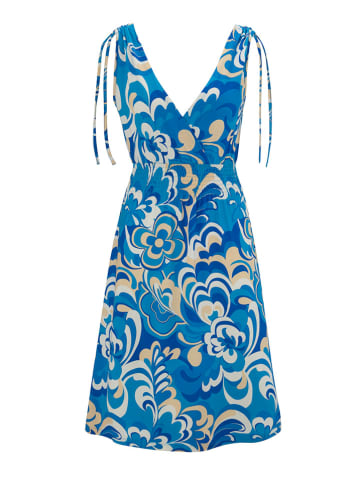 Aniston Kleid in Blau/ Sand