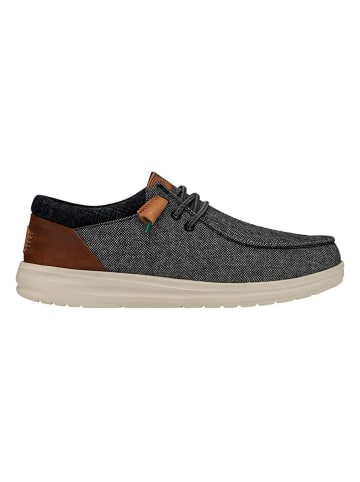 Hey Dude Slippersy "Wally Grip Wool" w kolorze antracytowym