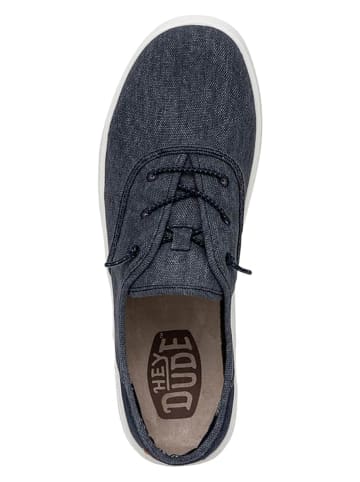 Hey Dude Sneakers "Conway Craft Linen" donkerblauw