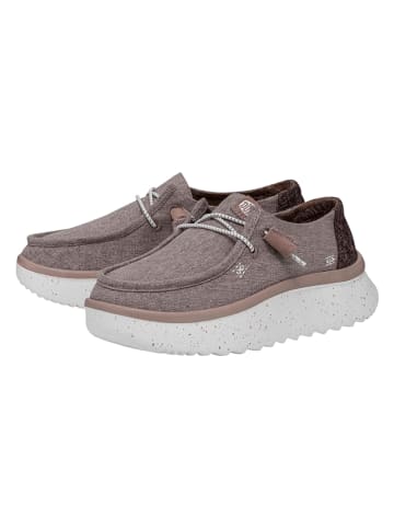 Hey Dude Instappers "Wendy Peak Chambray" mauve