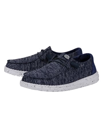 Hey Dude Slipper "Wendy Sport Knit" in Blau