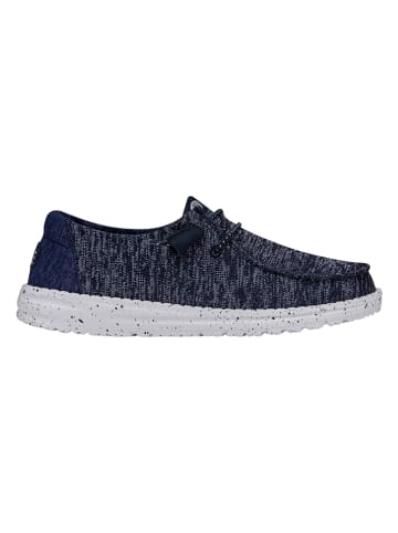 Hey Dude Slippersy "Wendy Sport Knit" w kolorze niebieskim