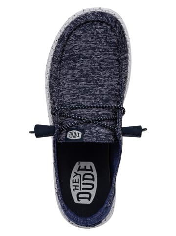 Hey Dude Slippersy "Wendy Sport Knit" w kolorze niebieskim