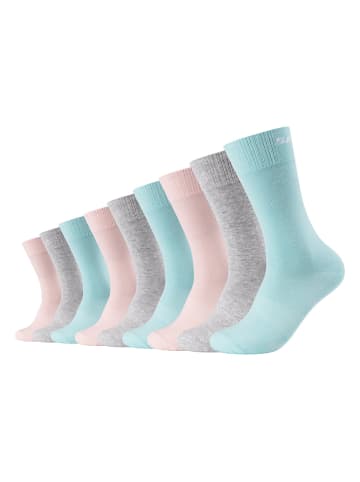 Skechers 9er-Set: Socken in Grau/ Hellblau/ Rosa