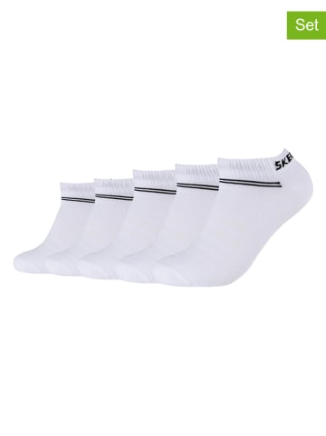 Skechers 5er-Set: Socken in Weiß