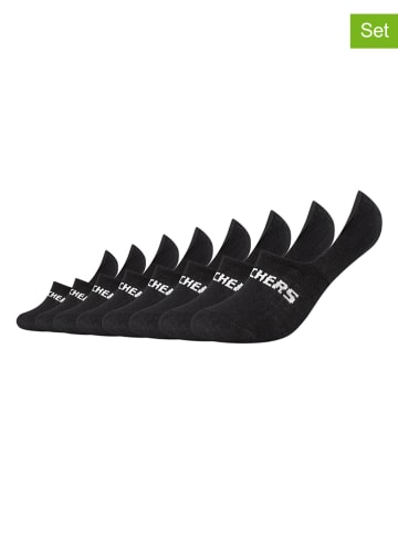 Skechers Skarpety-stopki (8 par) w kolorze czarnym