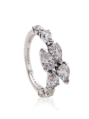 Pandora Silber-Ring mit Edelsteinen