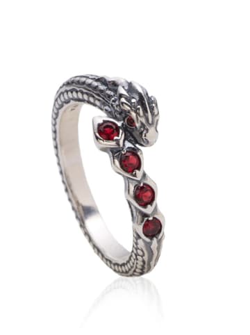 Pandora Silber-Ring mit Edelsteinen