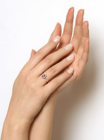 L'OR by Diamanta Gouden ring "Greenwich" met edelstenen