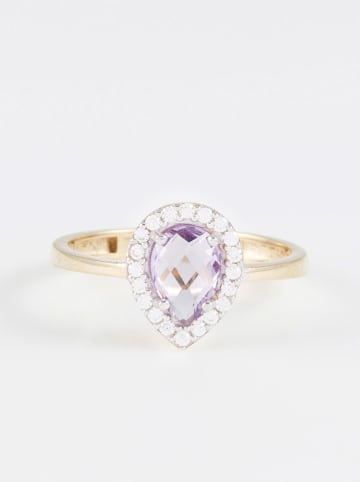 L'OR by Diamanta Gouden ring "Greenwich" met edelstenen