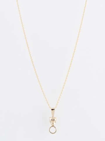 L'OR by Diamanta Gold-Halskette mit Anhänger und Zirkonias "Savage"