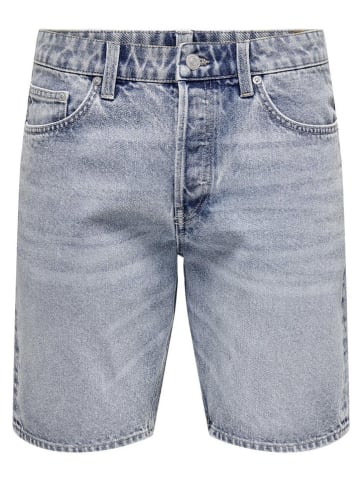 ONLY & SONS Jeans-Shorts in Hellblau