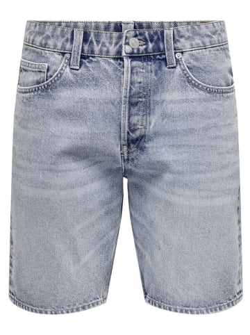 ONLY & SONS Spijkershort lichtblauw