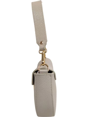 ORE10 Leder-Schultertasche in Beige - (B)15 x (H)24 x (T)5 cm