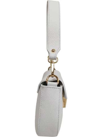 ORE10 Leder-Schultertasche in Weiß - (B)15 x (H)24 x (T)5 cm