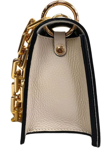 ORE10 Leren schoudertas beige - (B)22 x (H)17 x (D)10 cm