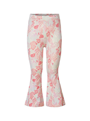 Noppies Legginsy "Enola" w kolorze zielono-jasnoróżowym