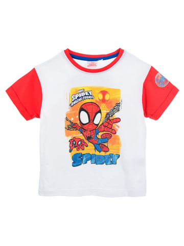 Spiderman Shirt "Spidey & his amazing friends" wit/rood/meerkleurig