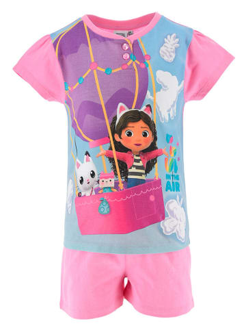 Gabby's Dollhouse Piżama "Koci Domek Gabi" w kolorze jasnoróżowym ze wzorem