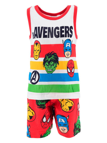 MARVEL Avengers Piżama "Avengers Classic" w kolorze czerwonym ze wzorem