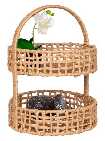 House Nordic Taca dekoracyjna "Andia" w kolorze jasnobrązowym - wys. 39 x Ø 29 cm