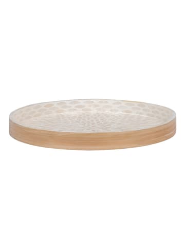 House Nordic Dekotablett in Beige - Ø 40 cm