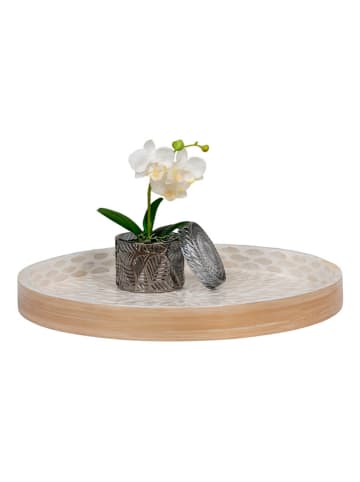 House Nordic Dekotablett in Beige - Ø 40 cm