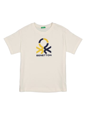 Benetton Koszulka w kolorze kremowym