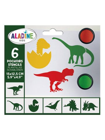 Aladine Schablonen-Set "Dinosaurier" - ab 4 Jahren