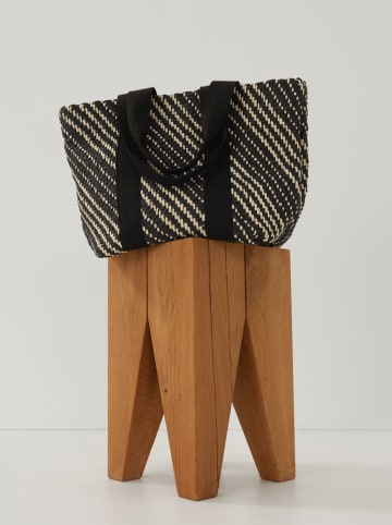 Someday Shopper bag w kolorze czarno-białym - 50 x 35 x 18 cm