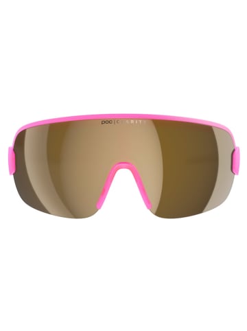 POC Okulary rowerowe "Aim" w kolorze różowo-żółto-szarym