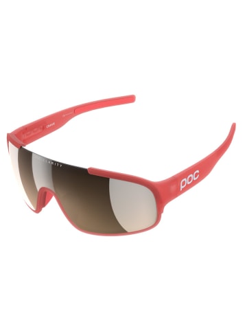 POC Okulary rowerowe "Crave" w kolorze czerwono-szarym