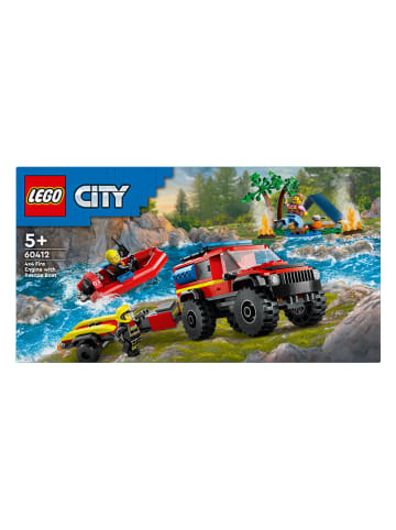 LEGO Zestaw LEGO® City 60412 All-terrain fire engine with rescue boat - 5+