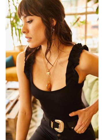 Olalook Top in Schwarz