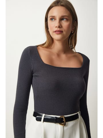 Happiness Istanbul Longsleeve in Dunkelgrau