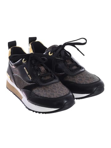 Michael Kors Sneakers in Schwarz/ Braun/ Gold