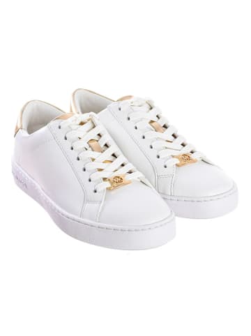Michael Kors Leren sneakers wit/goudkleurig