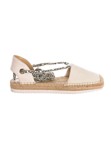 Michael Kors Leder-Espadrilles in Creme