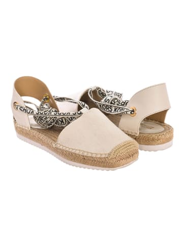 Michael Kors Skórzane espadryle w kolorze kremowym