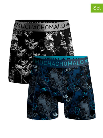 Muchachomalo 2-delige set: boxershorts zwart/donkerblauw