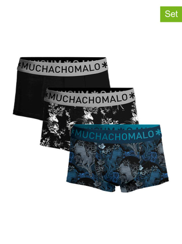 Muchachomalo 3-delige set: boxershorts zwart/blauw