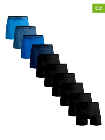 Muchachomalo 10-delige set: boxershorts zwart/blauw