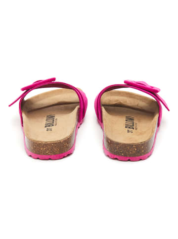 billowy Leren slippers roze