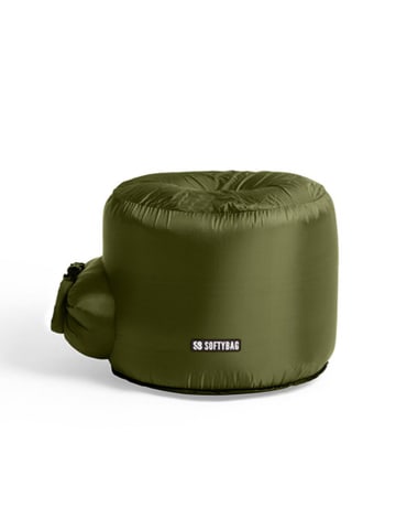SOFTYBAG Hocker powietrzny "Pallet" w kolorze zielonym