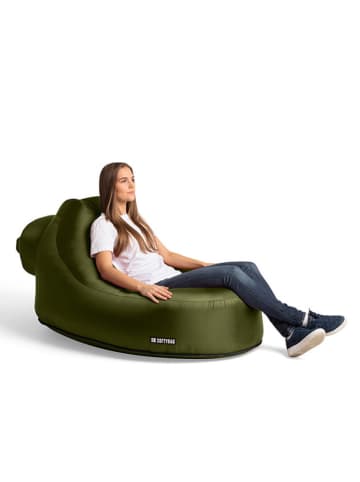 SOFTYBAG Fotel powietrzny "Chair" w kolorze zielonym - 175 x 50 x 75 cm
