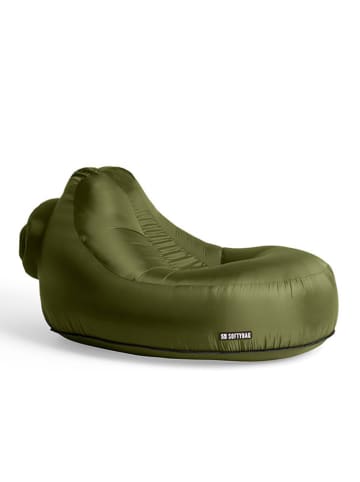 SOFTYBAG Opblaasfauteuil "Chair" groen - (B)175 x (H)50 x (D)75 cm