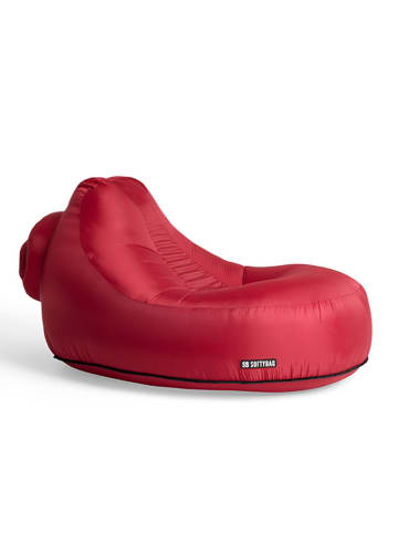 SOFTYBAG Opblaasfauteuil "Chair" rood - (B)175 x (H)50 x (D)75 cm